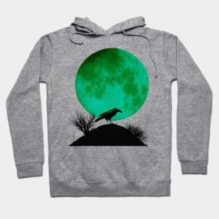 Raven and full moon Hoodie